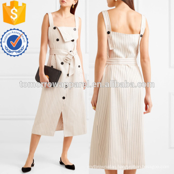 Button-detailed Ottoman Midi Dress Manufacture Wholesale Fashion Women Apparel (TA3060D)